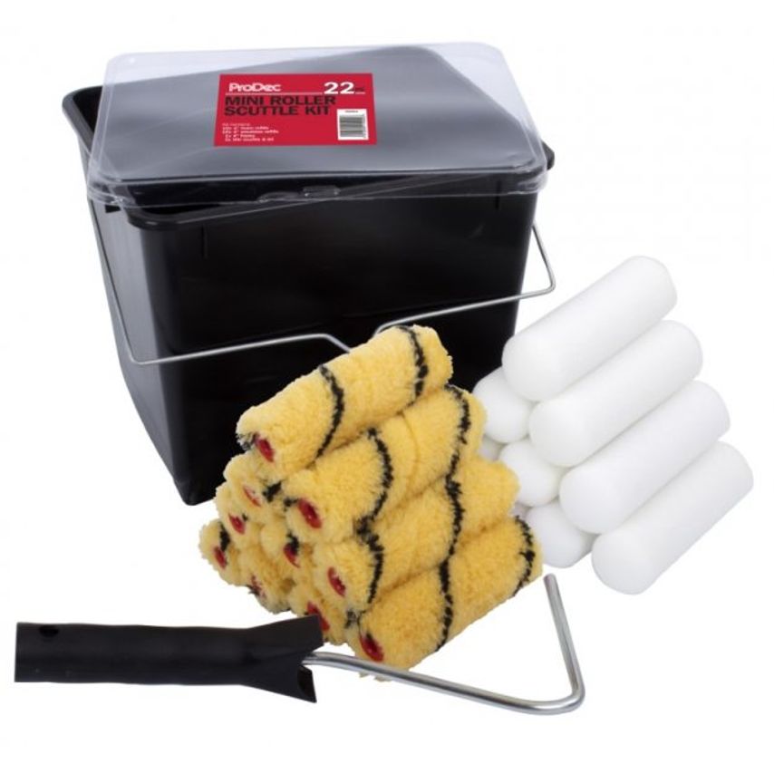22Pc 4" Mini Roller Scuttle Kit