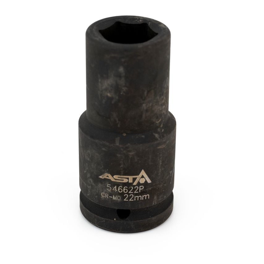 22mm 3/4" Drive Long Impact Socket 6 Point (6PT) Heavy Duty 90mm Length