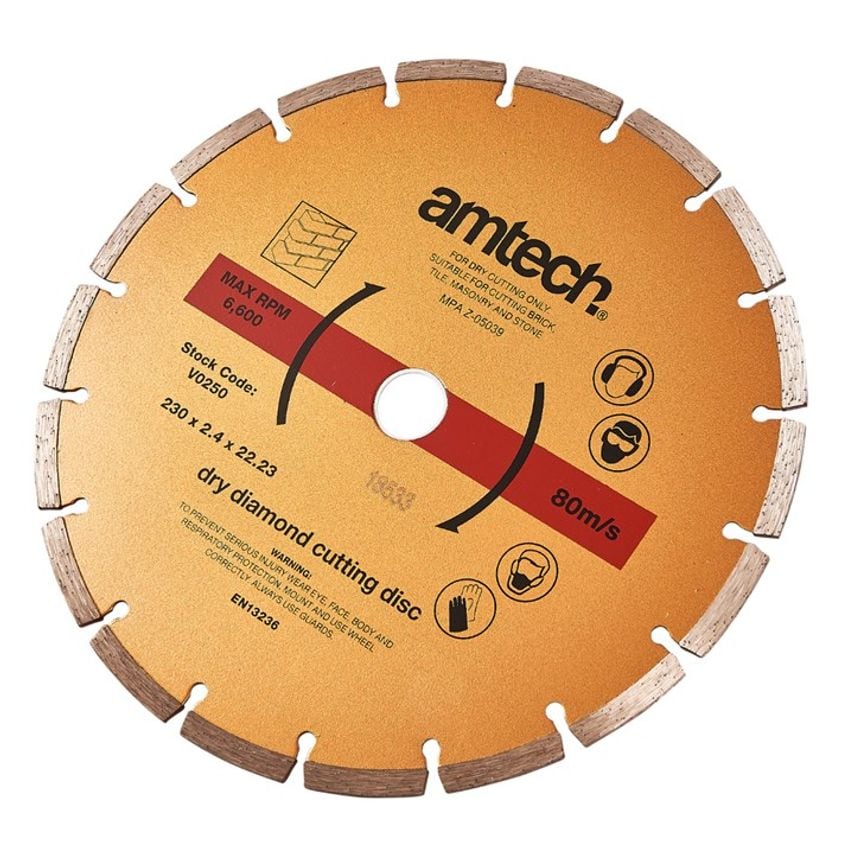 230mm (9") Segmented Diamond Cutting Disc
