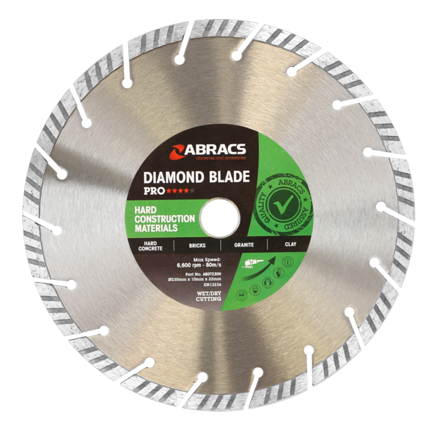 230mm x 10mm x 22.23mm Pro Hard Construction Materials Diamond Blade