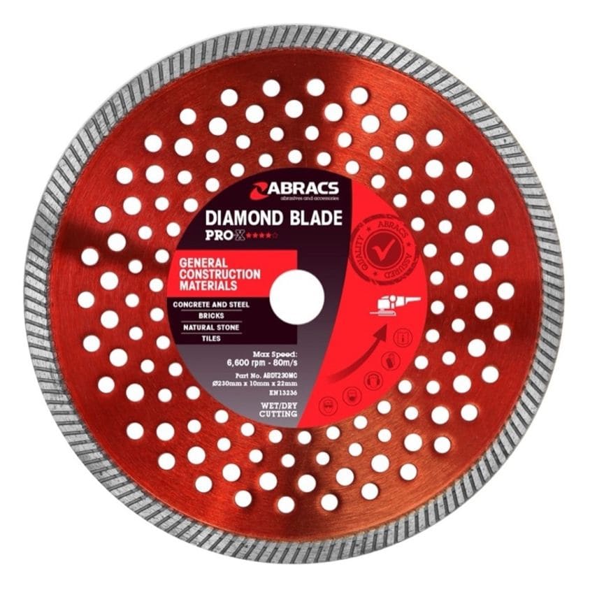 230mm x 10mm x 22.23mm Pro-x General Construction Materials Diamond Blade