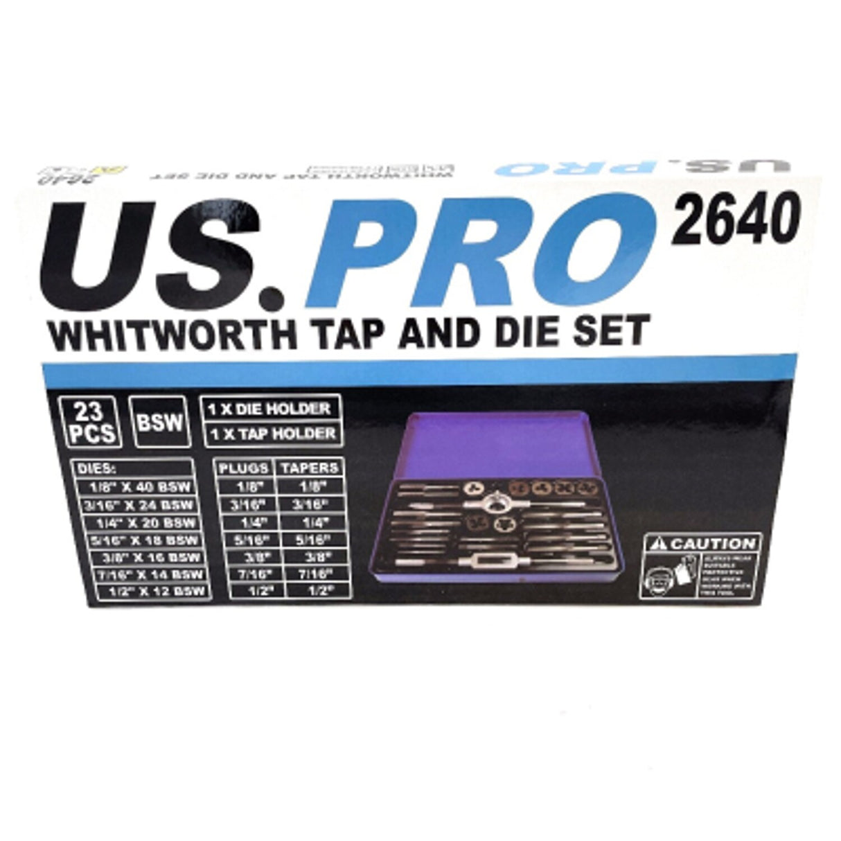 23 Piece Whitworth Tap and Die Set