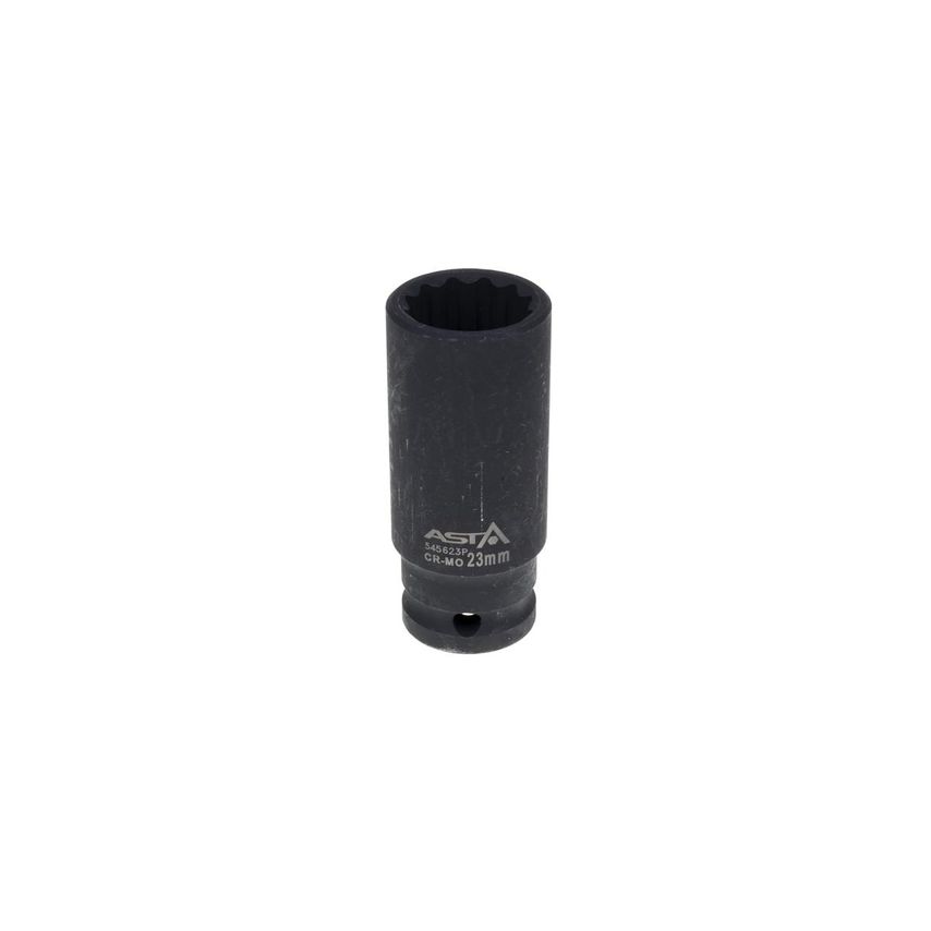 23mm 1/2" Drive Long Impact Socket 12 Point (12PT) Heavy Duty 78mm Length