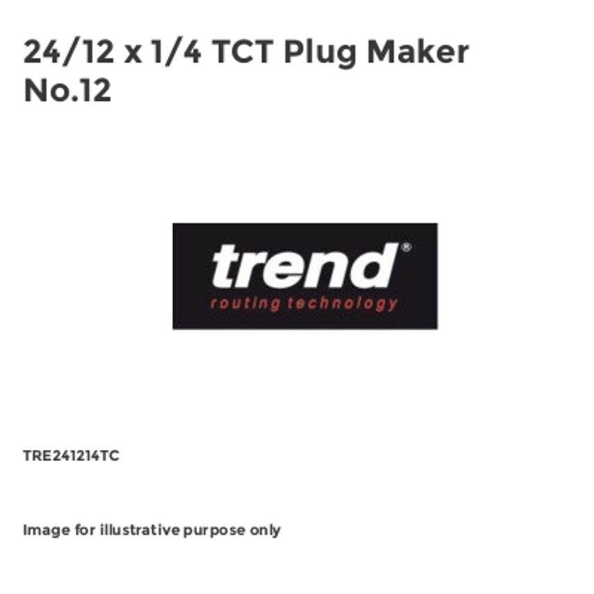 24/12 x 1/4 TCT Plug Maker No.12
