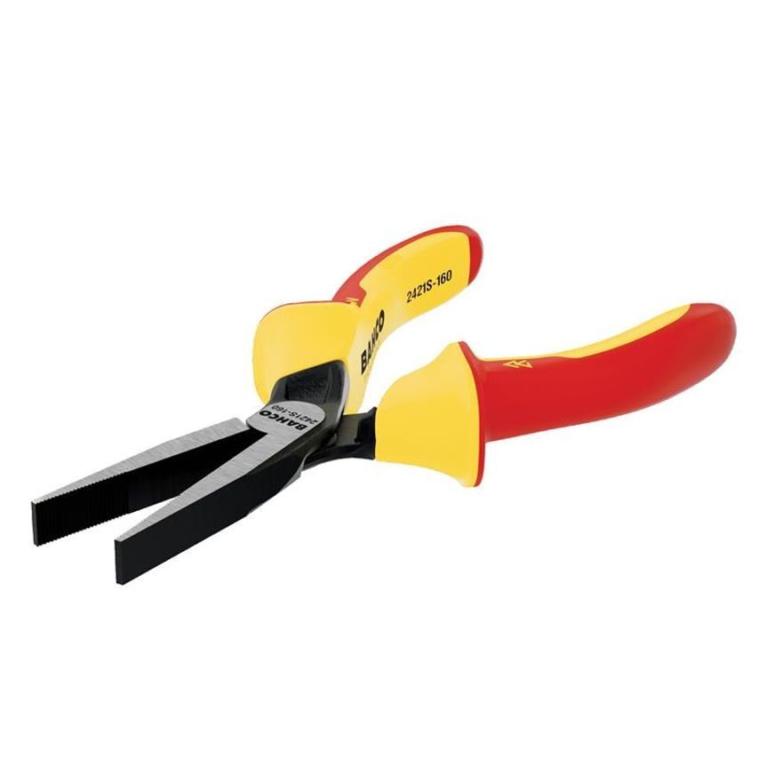 2421S ERGO Insulated Flat Nose Pliers 160mm (6.1/4in) BAH2421S160