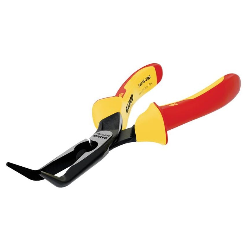 2427S ERGO Insulated Bent Nose Pliers 160mm (6.1/4in) BAH2427S160