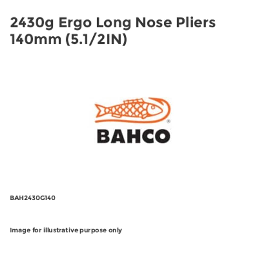 2430g Ergo Long Nose Pliers 140mm (5.1/2IN)
