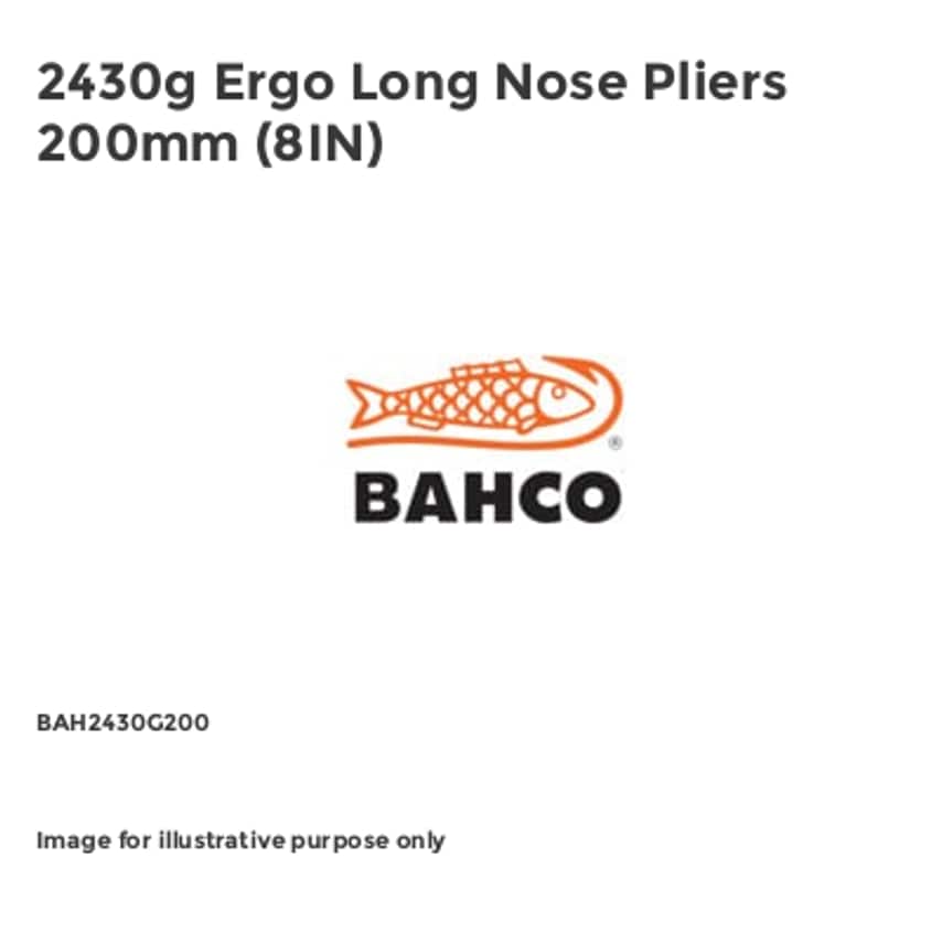 2430g Ergo Long Nose Pliers 200mm (8IN)