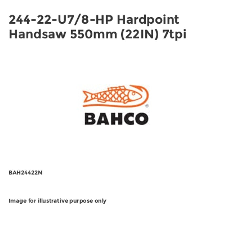 244-22-U7/8-HP Hardpoint Handsaw 550mm (22IN) 7tpi BAH24422N