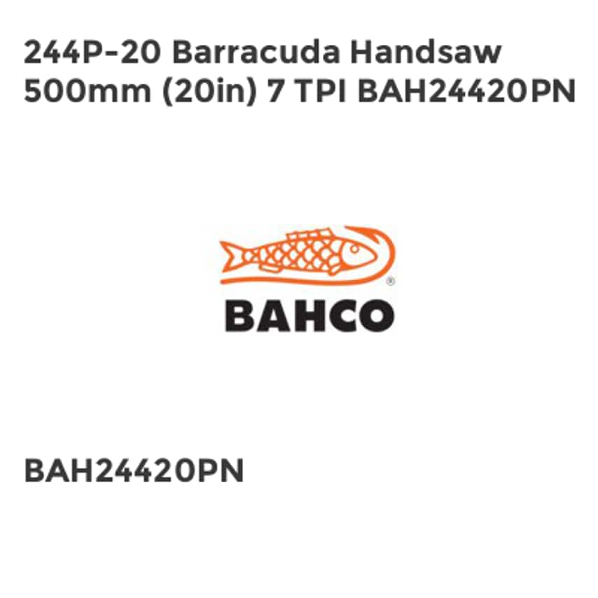 244P-20 Barracuda Handsaw 500mm (20in) 7 TPI BAH24420PN