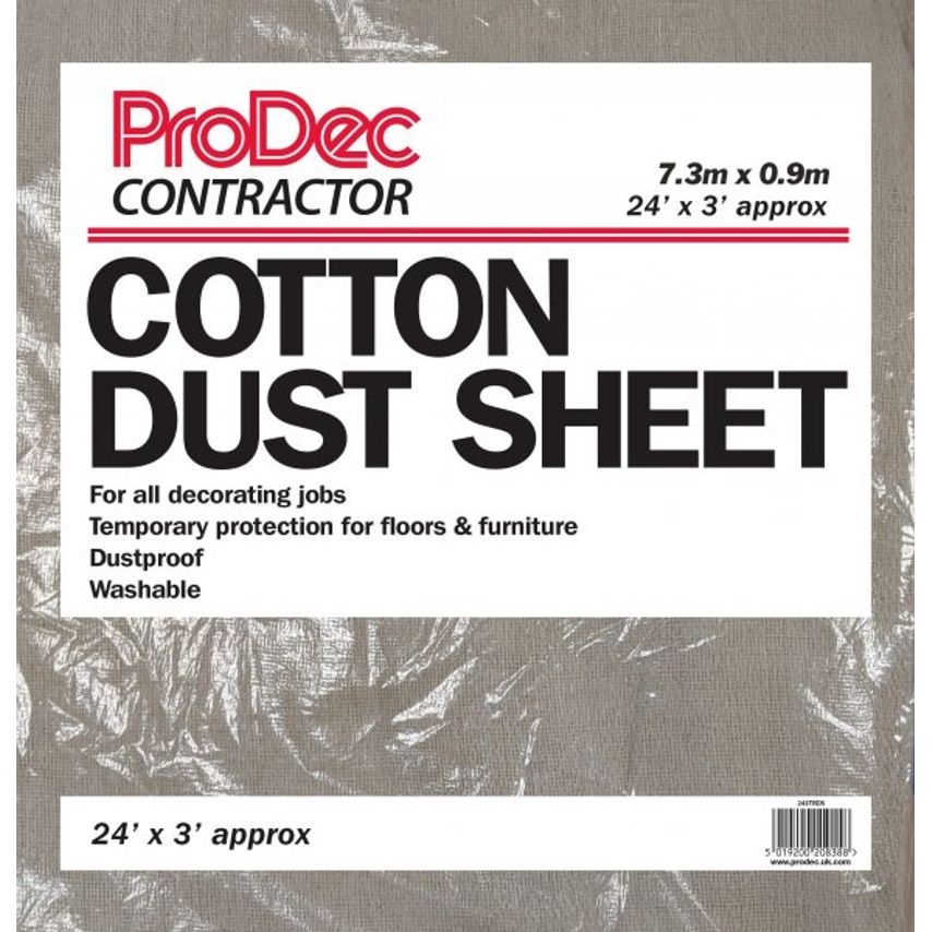 24' X 3' Cotton Twill Dust Sheet
