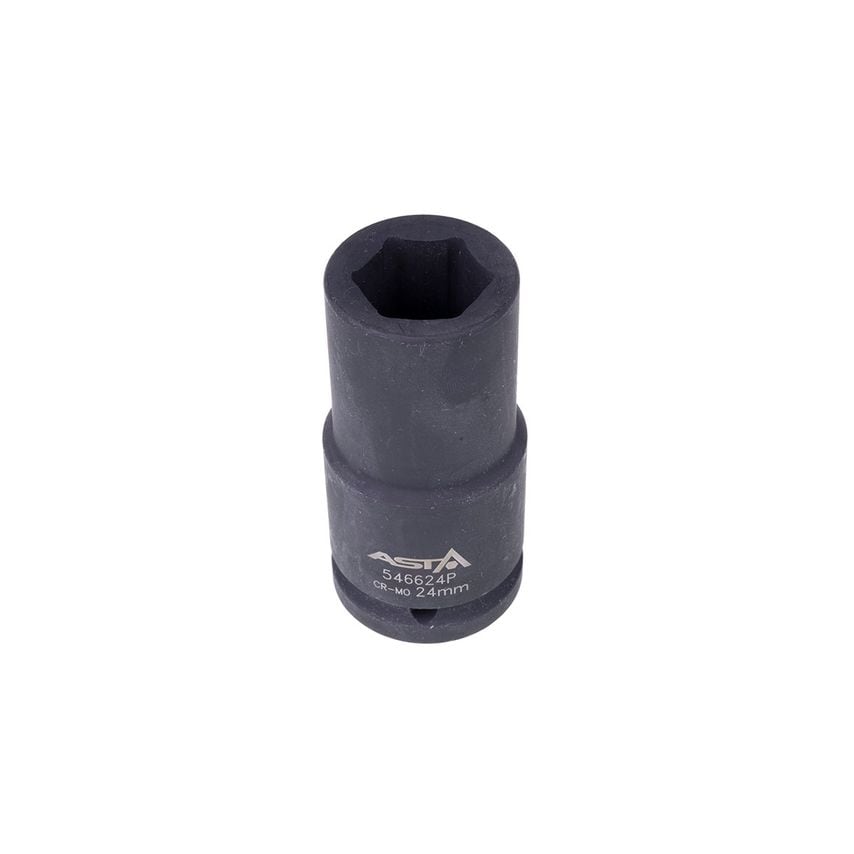 24mm 3/4" Drive Long Impact Socket 6 Point (6PT) Heavy Duty 90mm Length