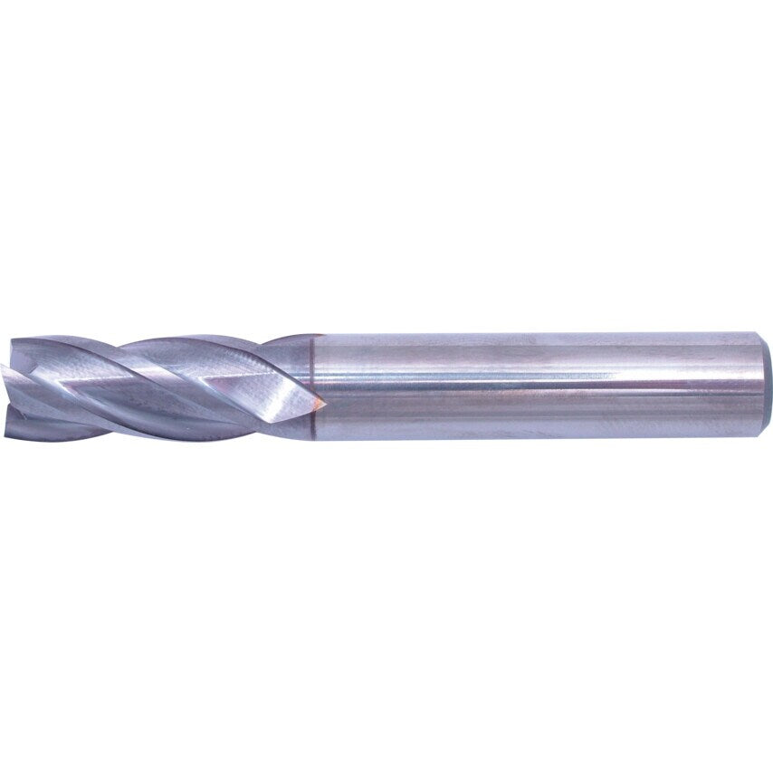 25.00MM Series 50 Carbide 4 Flute Plain Shank Short Series End Mills - TiCN Coated