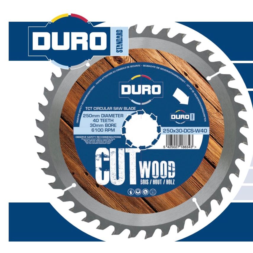 250 x 30mm TCT Saw Blade - Wood - 60 Teeth (20/25 Rb)