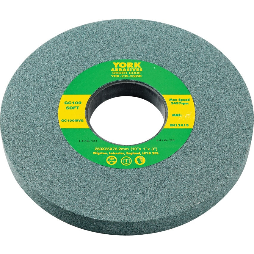256X25X76.20 GC100IV Soft Silicon Carbide Bench Grinding Wheels