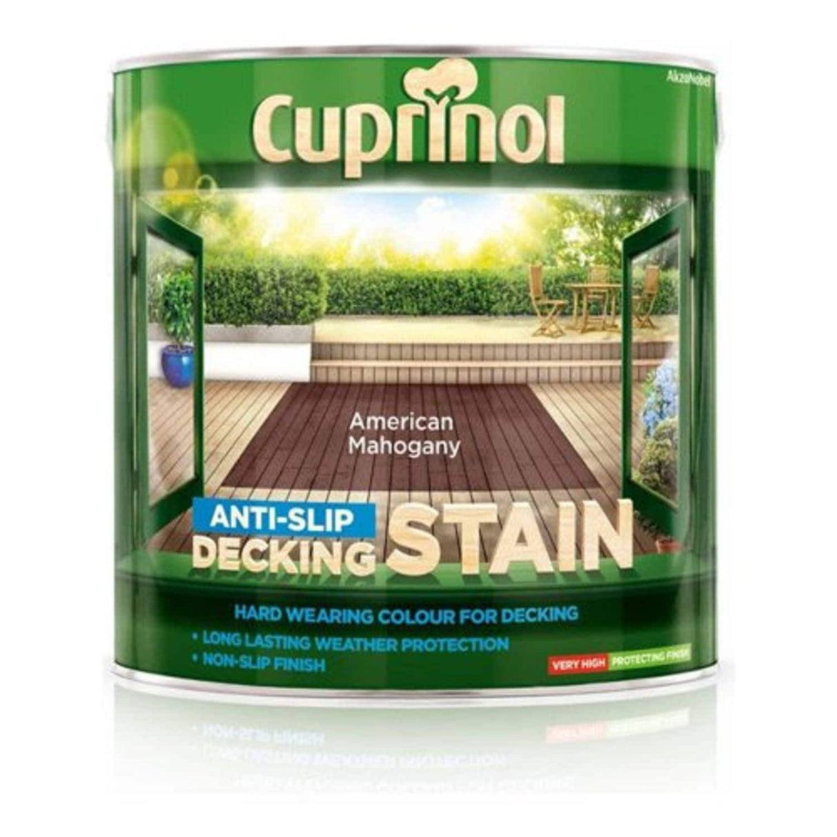 2.5L Anti Slip Decking Stain - American Mahogany