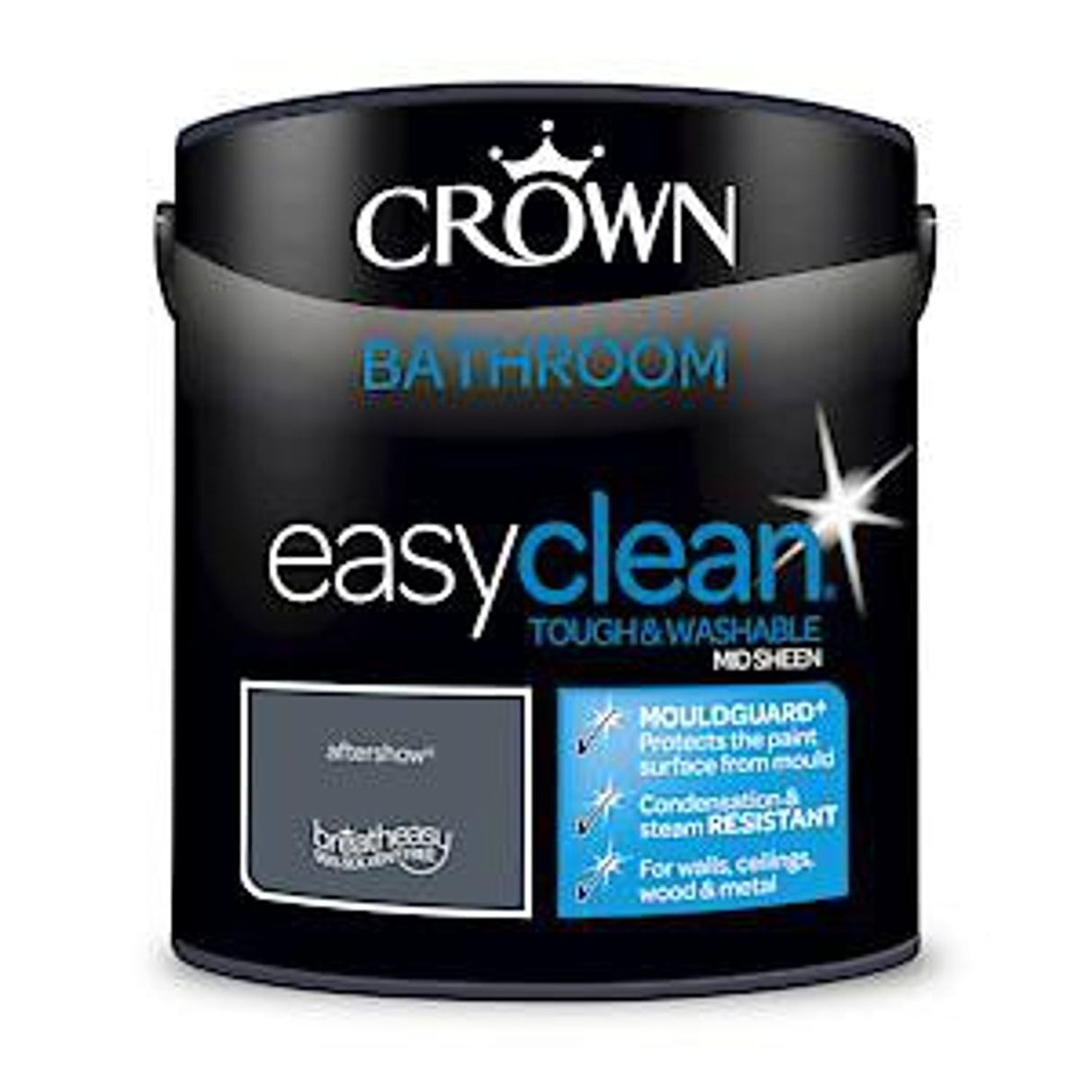 2.5L Bathroom Mid-Sheen Emulsion Multi-Surface Paint Aftershow