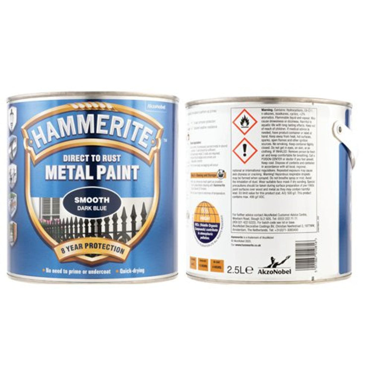 2.5L Direct to Rust Smooth Finish - Dark Blue