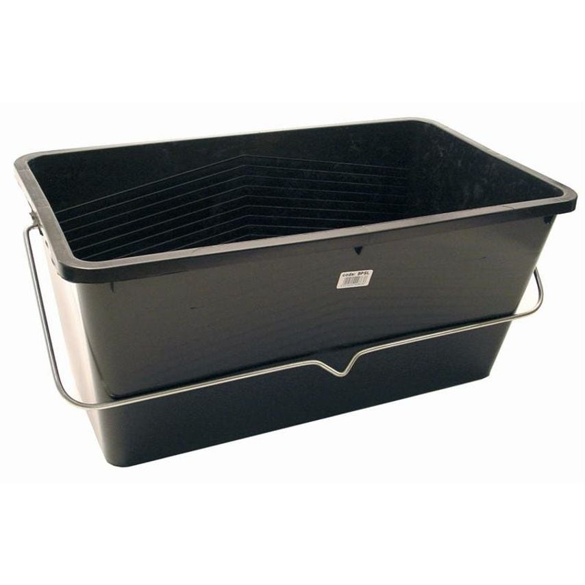 25 Litre Black Plastic Scuttle