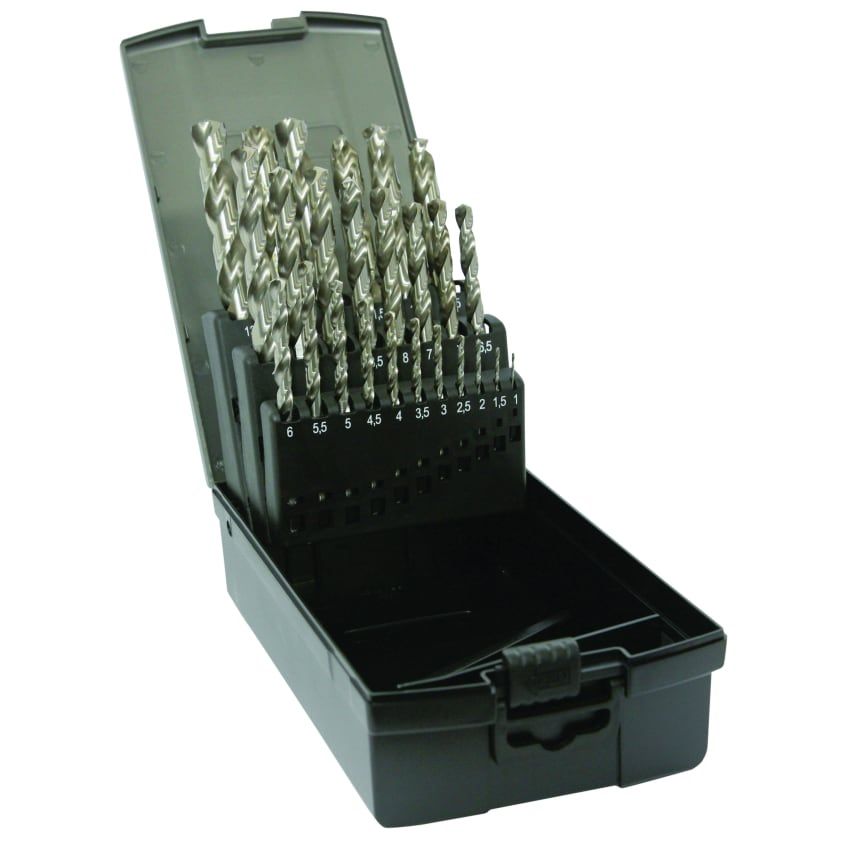 25 Piece HSS Ground Twist Drill Set