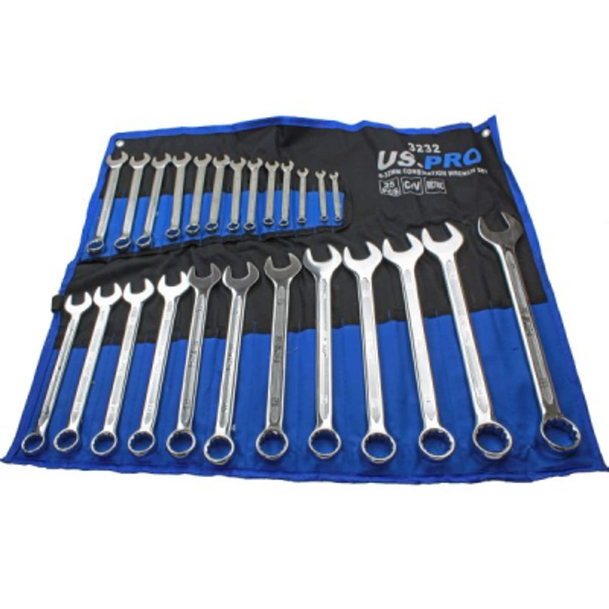 25 Piece Metric Combination Wrench Spanner Set 6-32mm