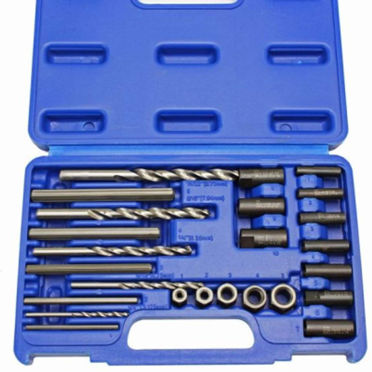 25 Piece Screw Extractor Drill and Guide Set
