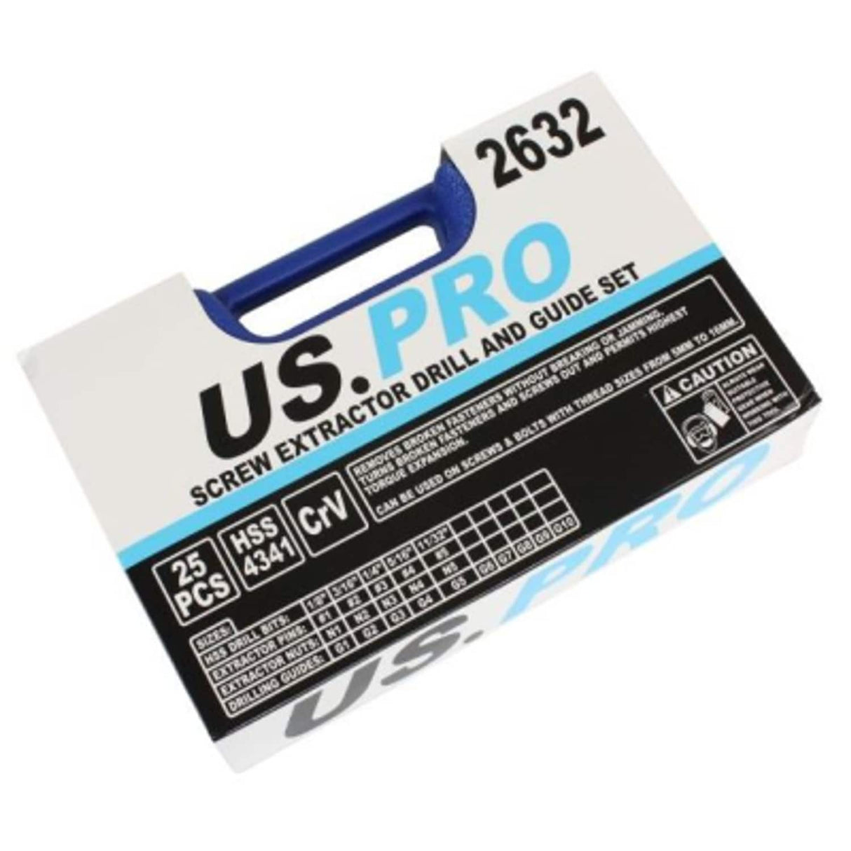 25 Piece Screw Extractor Drill and Guide Set