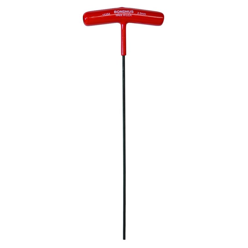2.5mm T-Handle Hex Driver 9", 2.5mm, 15354