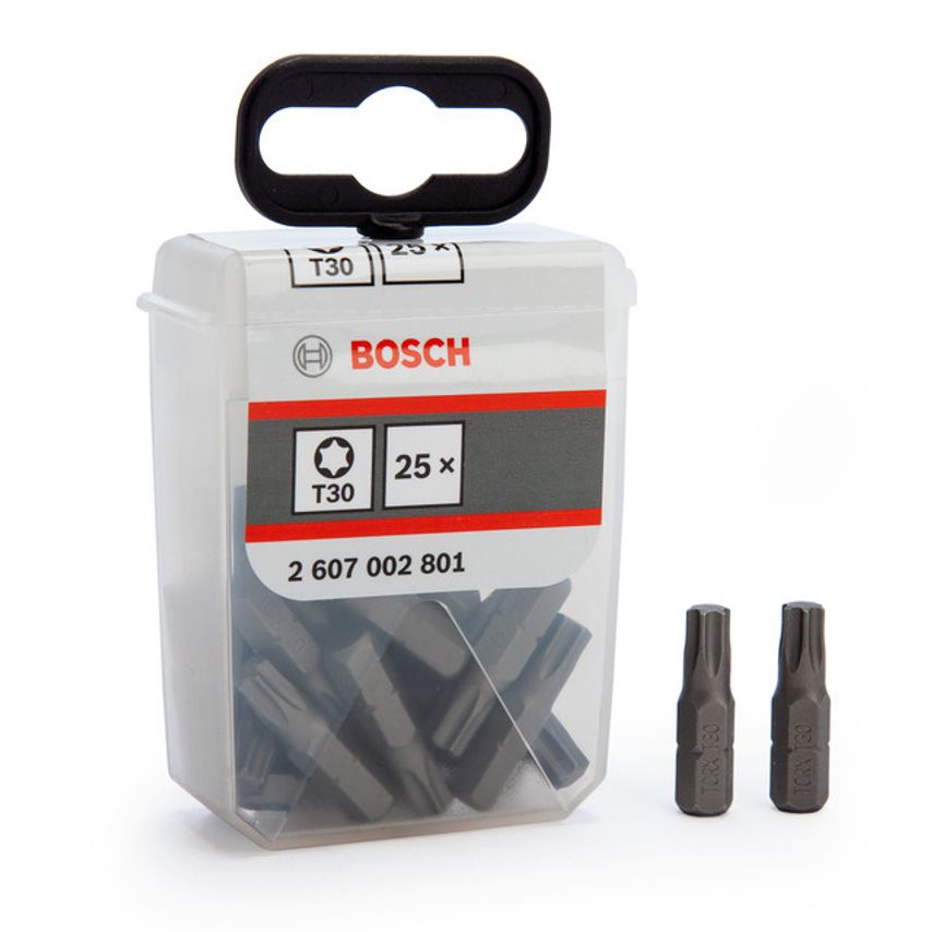 2607002801 T30 Extra Hard Screwdriver Bits, Pack of 25