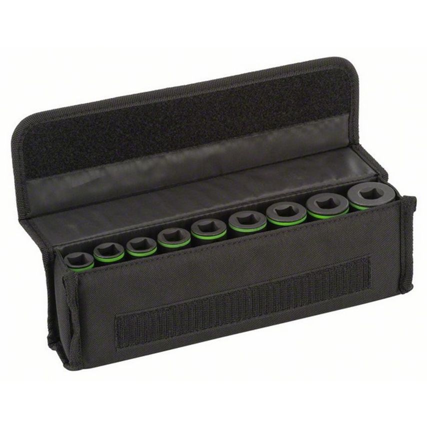 2608551101 9 Piece 1/2" 75mm Impact Socket Set