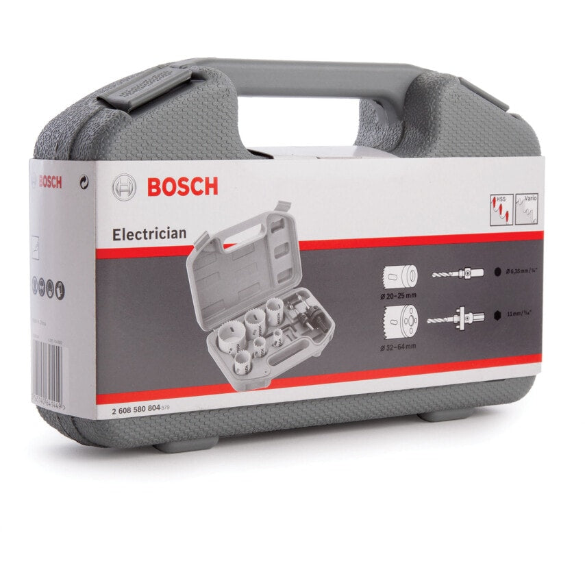 2608580804 9 Piece Electricians Holesaw Set