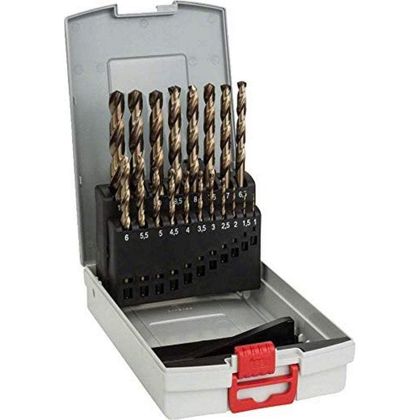 2608587014 19-PC Hss-Co ProBox Metal Drill Bit Set DIN 338