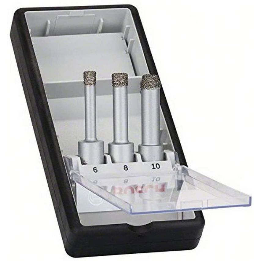 2608587145 3-PC Easydry Diamond Drill Bit Set