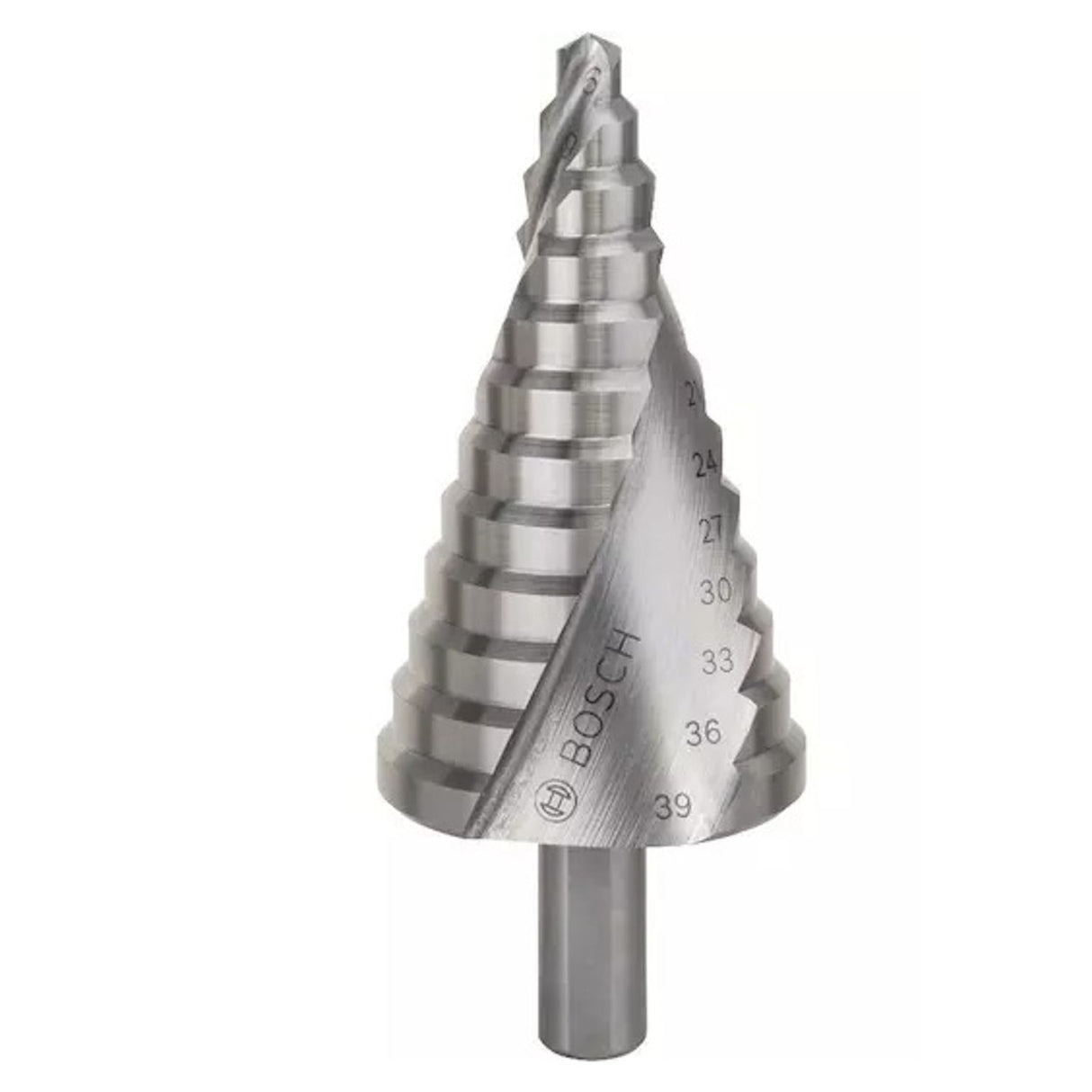 2608597521 4 - 39/10/107mm HSS-Tin Step Drill Bit