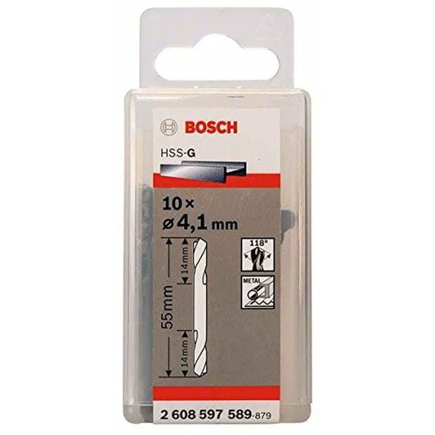 2608597589, Pack of 10 4.1mm HSS-G Double Ended Drill Bit HSS-G