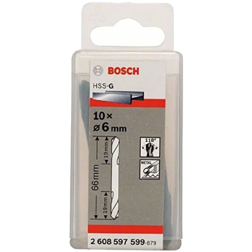 2608597599, Pack of 10 6.0mm HSS-G Double Ended Drill Bit HSS-G