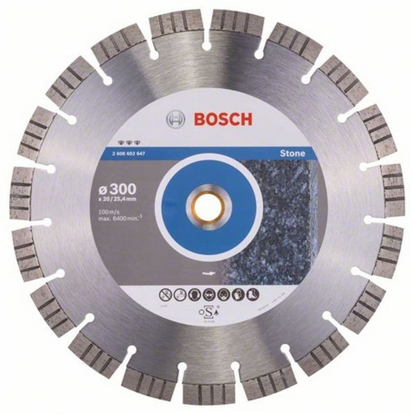 2608602647 300x20/25.4mm Diamond Disc Best Stone HPP