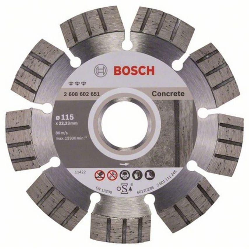 2608602651 115x22.23mm Diamond Disc Best Concrete HPP