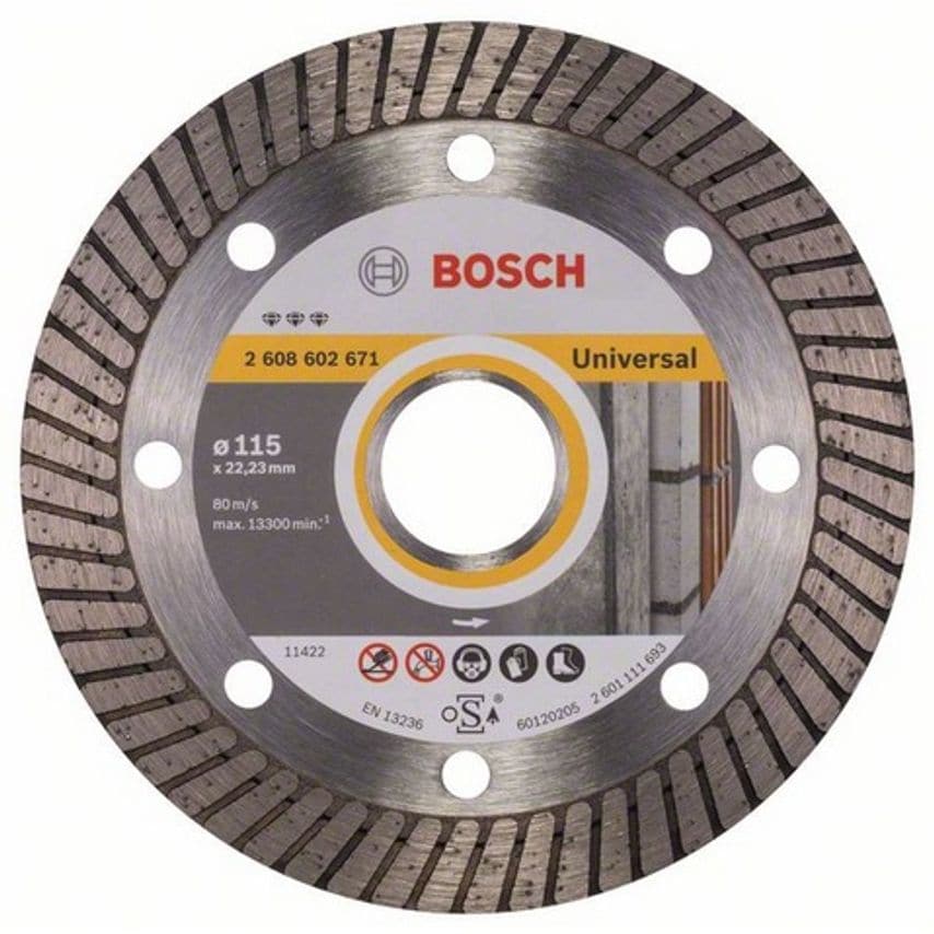 2608602671 115x22.23mm Diamond Disc Best Universal Turbo HPP