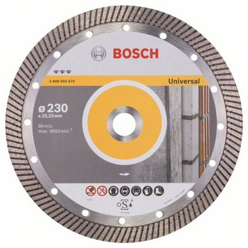2608602675 230x22.23mm Diamond Disc Best Universal Turbo HPP