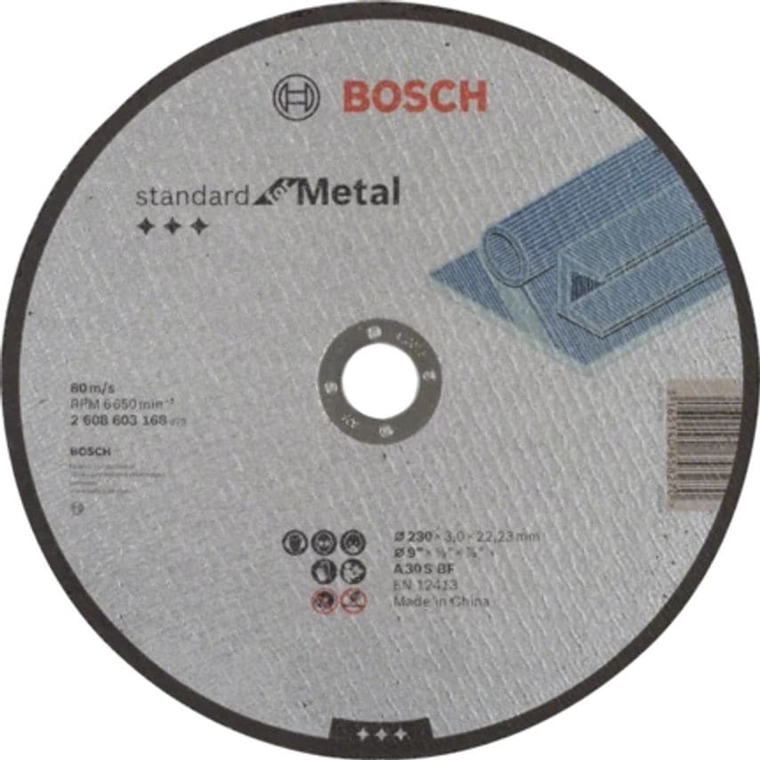 2608603168 230 x 3 x 22.23mm Metal Cutting Disc