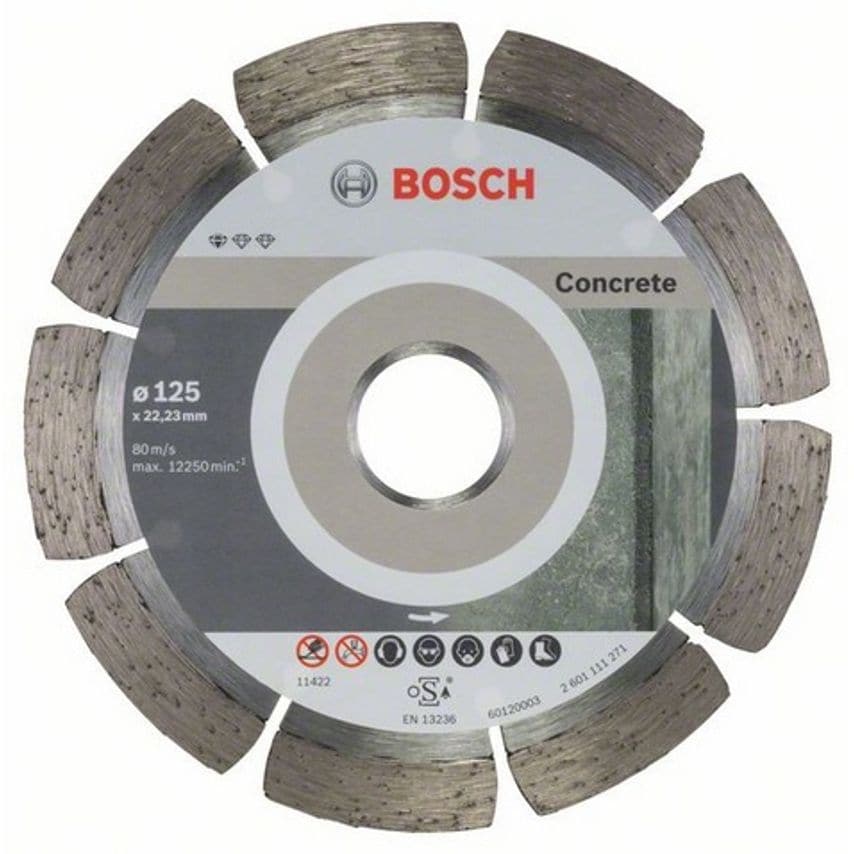 2608603240 PK-10 125x22.23mm Diamond Cutting Disc Concrete LPP
