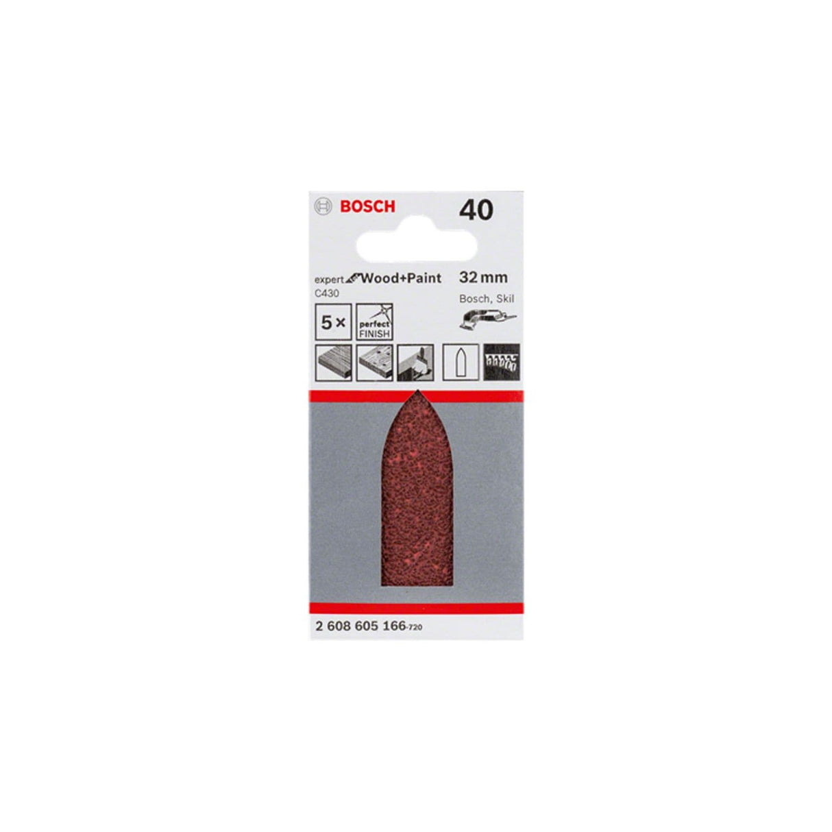 2608605168 Sanding Sheet Grit 80 (PK-5)