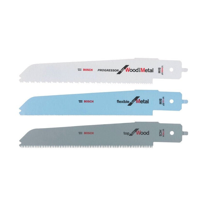 2608656934 Mixed Sabre Saw Blades, Pack of 3