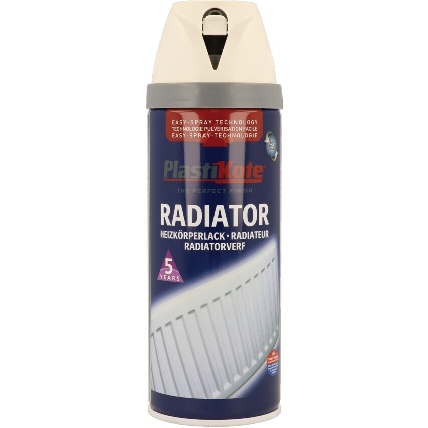 26102 Twist & Spray Satin White Radiator Aerosol Paint - 400ML