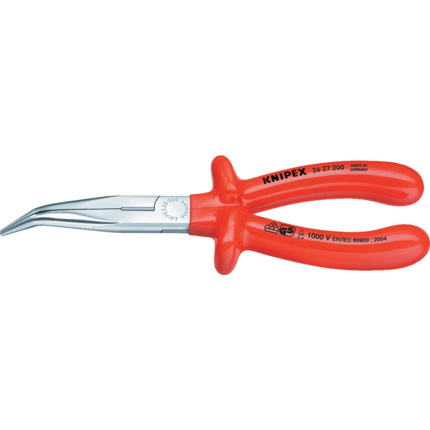 26 27 200 1000V Snipe Nose Sidecutting Pliers 200mm