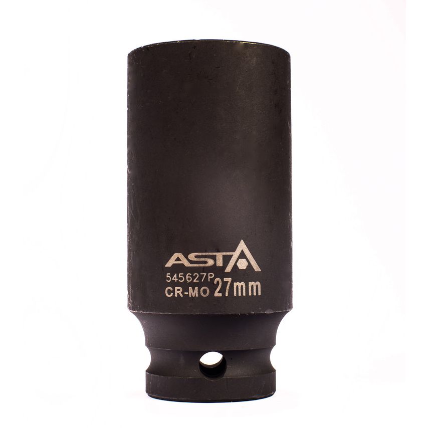 27mm 1/2" Drive Long Impact Socket 12 Point (12PT) Heavy Duty 78mm Length