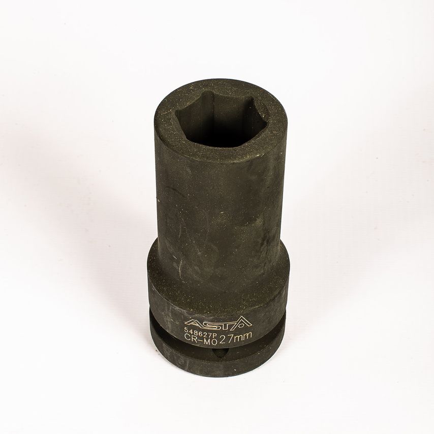 27mm 1" Drive Long/Deep Impact Socket 6 Point (6PT) Heavy Duty 108mm Long