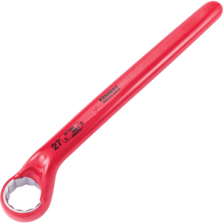 27mm Insulated Ring Spanner Double Triangle 1000V