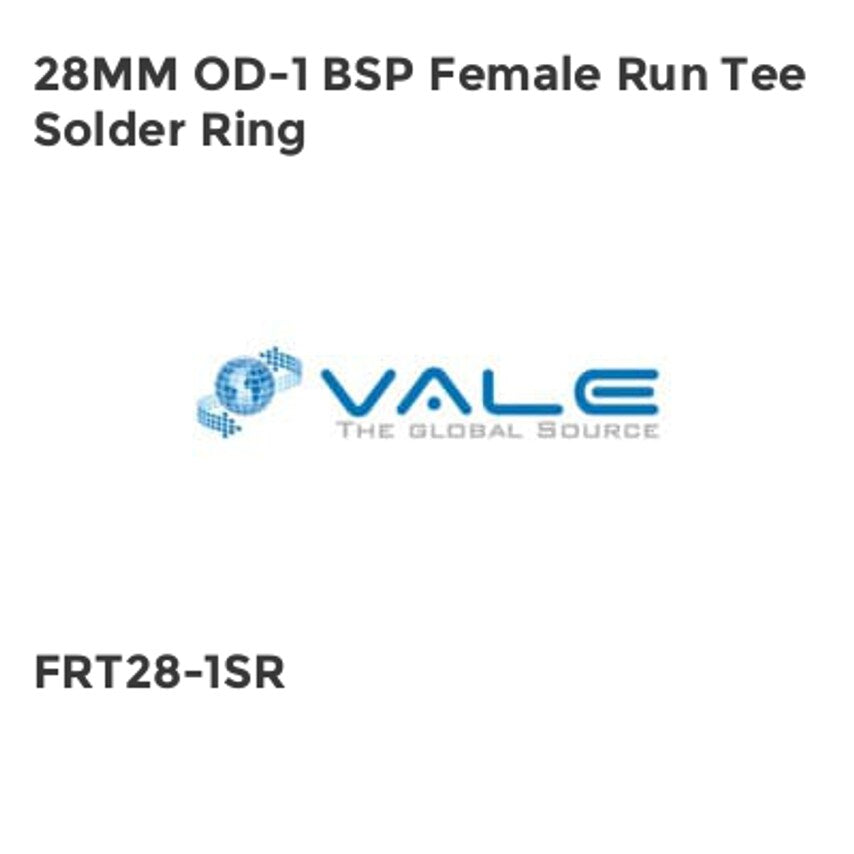 28MM OD-1 BSP Female Run Tee Solder Ring